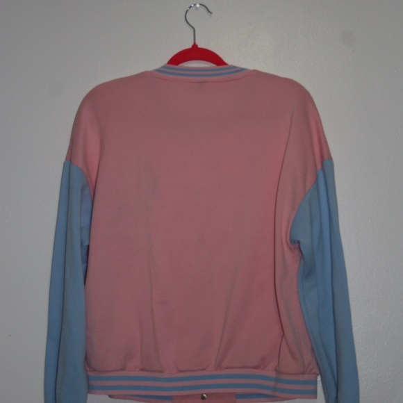 Stylish Pink and Blue Women's Jacket - Picture 2 of 2